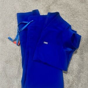 FIGS Galaxy Blue Scrub Set